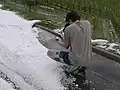 Dokumentation einer Hagelschneise