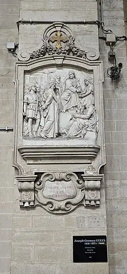 Erste Station des Kreuzweges in der Kirche Sint-Jan-Baptist ten Begijnhof (1862)