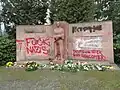 Beschädigtes Denkmal am 7. März 2020