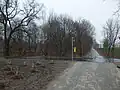 Radweg am ehem. Bahnübergang Heinersdorfer Straße (2016)