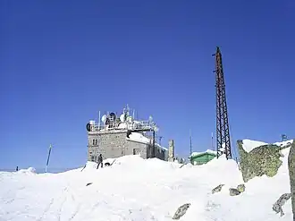Die meteorologische Station auf dem Tscherni Wrach