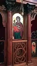 Ikone der Hodegetria (Dexiokratusa) in der Chiesa San Costantino il Grande in San Costantino Albanese