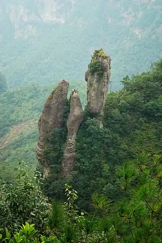 Felsformation im Yandangshan