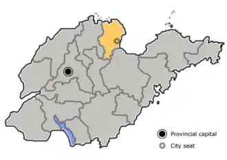 Lage in Shandong