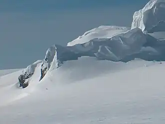Blick vom Orpheus-Pass auf den Chirpan Peak
