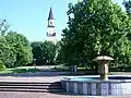 Blick auf den Kirchplatz
