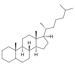 Strukturformel von Cholestan