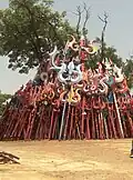 trishulas beim Chauragarh-Tempel