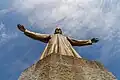 Die bronzene Christusstatue