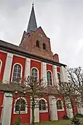 Teil der Nordfassade mit Turm