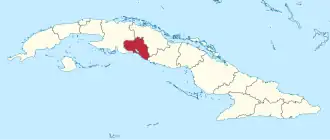 Lage der Provinz Cienfuegos