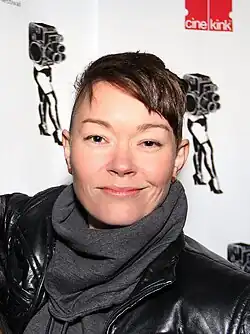 Ein Foto vom amerikanischen Star des Queeren Pornos, Jiz Lee, im Jahr 2013 bei den CineKink Awards