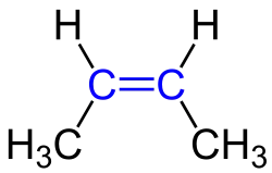 Strukturformel cis-2-Buten