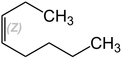 Strukturformel von cis-3-Octen