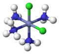 Oktaedrischer Komplex mit cis-Konfiguration