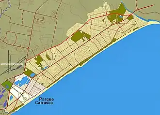 Lage von Parque Carrasco in der Ciudad de la Costa