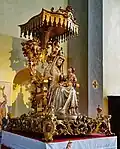 Thronende Madonna mit Kind