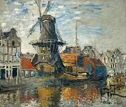Claude Monet: Le moulin de l’Onbekende Gracht, Amsterdam, 1871
