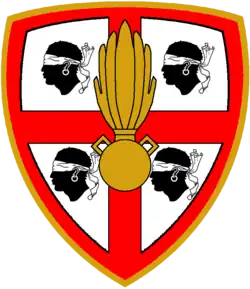 Wappen der Brigade Granatieri di Sardegna