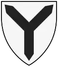 Schwarze schwebende gespitzte Deichsel (Cunningham)