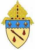 Roter Stab für das Bistum Baton Rouge (frz. bâton rouge)