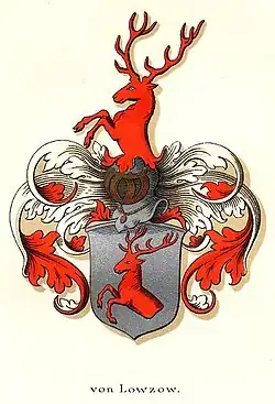 Wappen in Danmarks Adels Aarbog 1901.