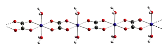 Strukturformel von Cobalt(II)-oxalat