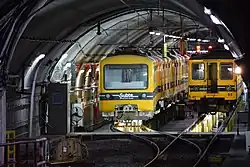 Buenos Aires: Unterirdische Abstellanlage mit Werkstattgrube an der Station Caseros