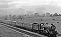 Lokomotive 6015 King Richard III vor einem Express von Falmouth nach Paddington im Jahr 1957