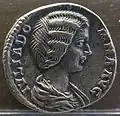 Julia Domna auf einer römischen Münze