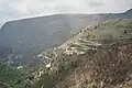Serpentinenfolge Richtung L'Escaréne