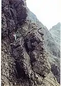 Collie’s Ledge in der Westflanke des Sgùrr Mhic Chòinnich