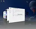Fenster-Switcher-Plugin, Flip-Modus (Compiz Fusion)