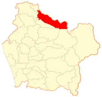 Lage von Collipulli in der Región de la Araucanía