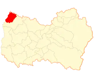 Lage der Gemeinde in der Región del Libertador General Bernardo O’Higgins