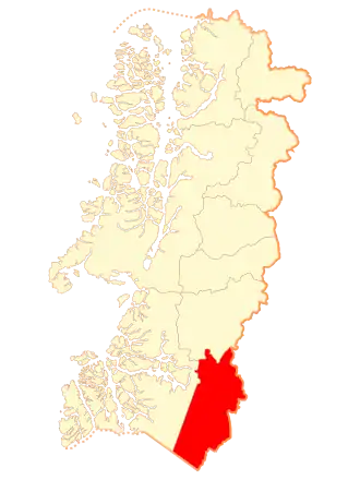 Lage der Kommune in der Region Aysén