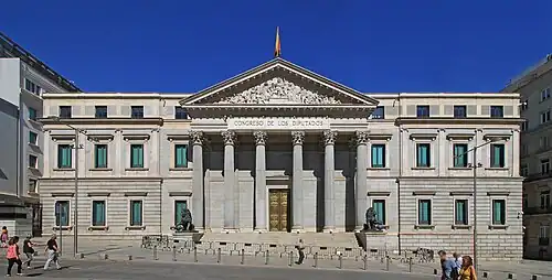 Palacio de las Cortes, Parlamentsgebäude