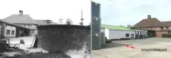 Ansicht des Schachtgeländes (links&nbsp;1975; rechts&nbsp;2010)