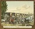 Übergang der Großen Armee über die Elbe in Dresden 1813