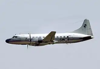 Eine Convair CV-440 des früheren Reparto Volo Stato Maggiore mit dem Kennzeichen SM-1 bei Paris-Le Bourget