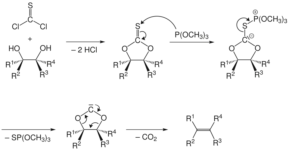 Mechanismus der Corey-Winter-Eliminierung