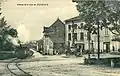 Eine Bahn der Tramways de l’Ain im Zentrum von Jujurieux