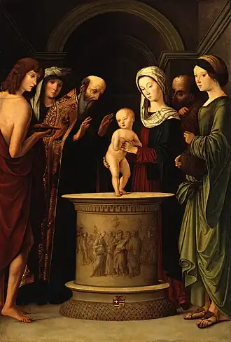 Die Darstellung Christi im Tempel (Lorenzo Costa der Ältere)