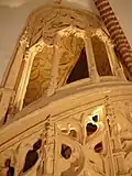Flamboyant Gotiktreppe, Werk von Pere Compte, 15. Jahrhundert.
