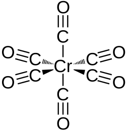 Struktur von Chromhexacarbonyl