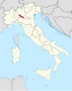 Lage innerhalb Italiens