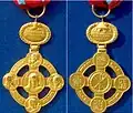 Laterankreuz (2. Ausführung) in Gold
