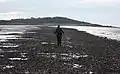 Zur Insel führender Damm
