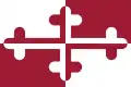Crossland Banner (inoffizielle Staatsflagge Marylands während des Sezessionskriegs)