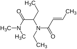 Strukturformel von Crotetamid